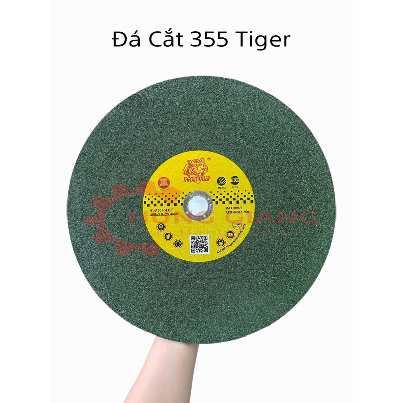 Đá Cắt Sắt Inox 355 TIGER Cắt Ngọt, Bền Đá