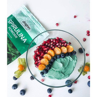 Bột tảo xoắn Spirulina hữu cơ Dragon Superfoods 200gr