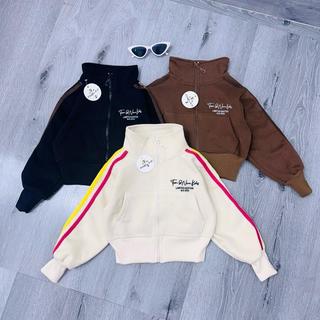 K22-[BÉ TRAI TĂNG 1 SIZE][tomnaukids] Áo khoác CỔ ĐỨNG thể thao cho bé trai bé gái size từ 9-40Kg