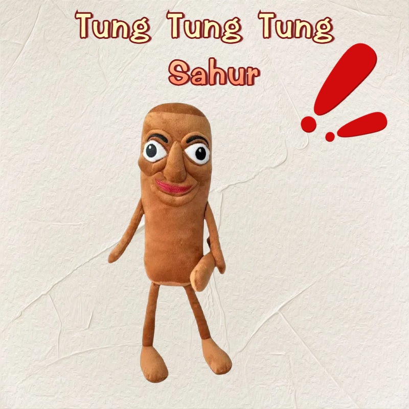 Gấu bông tung tung tung sahur, Gấu bông Tralero tralala Brainrot vô tri làm quà tặng đồ chơi cho bé