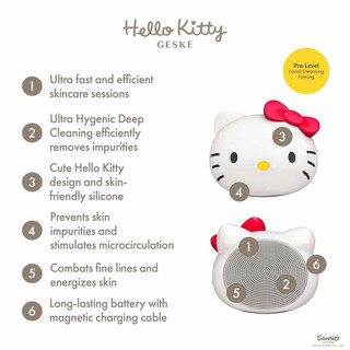 Máy rửa mặt Hello Kitty Geske 4in1 “chính hãng”