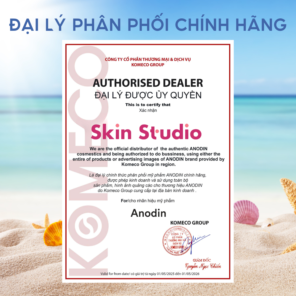 Serum dưỡng sáng, mờ thâm nám đa tầng Goldnexamic 10X Anodin 30ml - Skin Studio