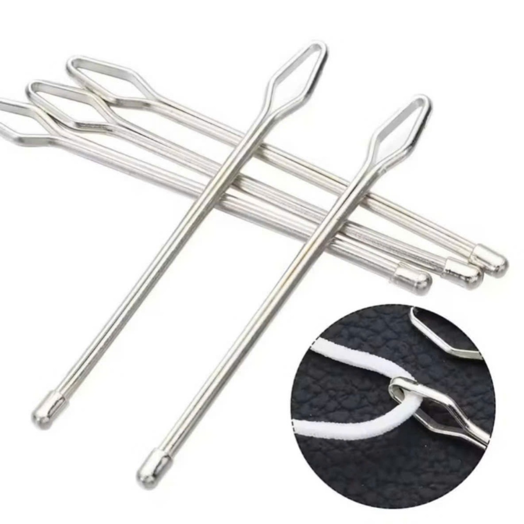 Dụng Cụ Xỏ Luồn Chun, Dây Rút 8cm Thép Không Gỉ - Phụ Kiện May Vá (Giá 5, 10 Cái)