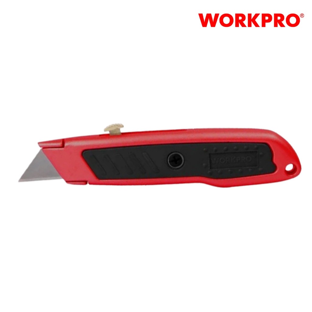 Dao rọc tiện ích, thân bằng hợp kim nhôm, lưỡi trượt WORKPRO WP213005 kèm 3 lưỡi dao - Hàng chính hãng