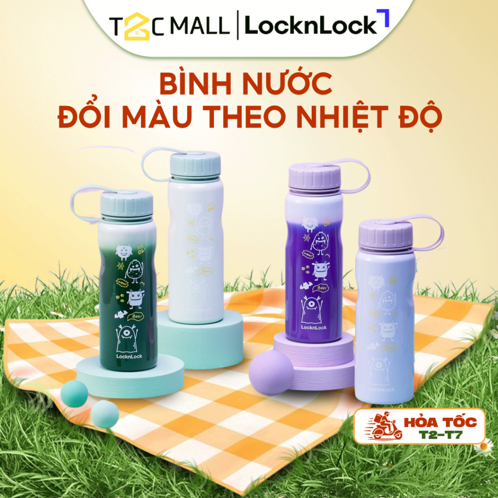 Bình Nước Đổi Màu Theo Nhiệt Độ LocknLock School Fit Switch Color 500ml ...
