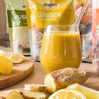 Bột gừng nguyên chất hữu cơ Dragon Superfoods 200g - Ginger powder