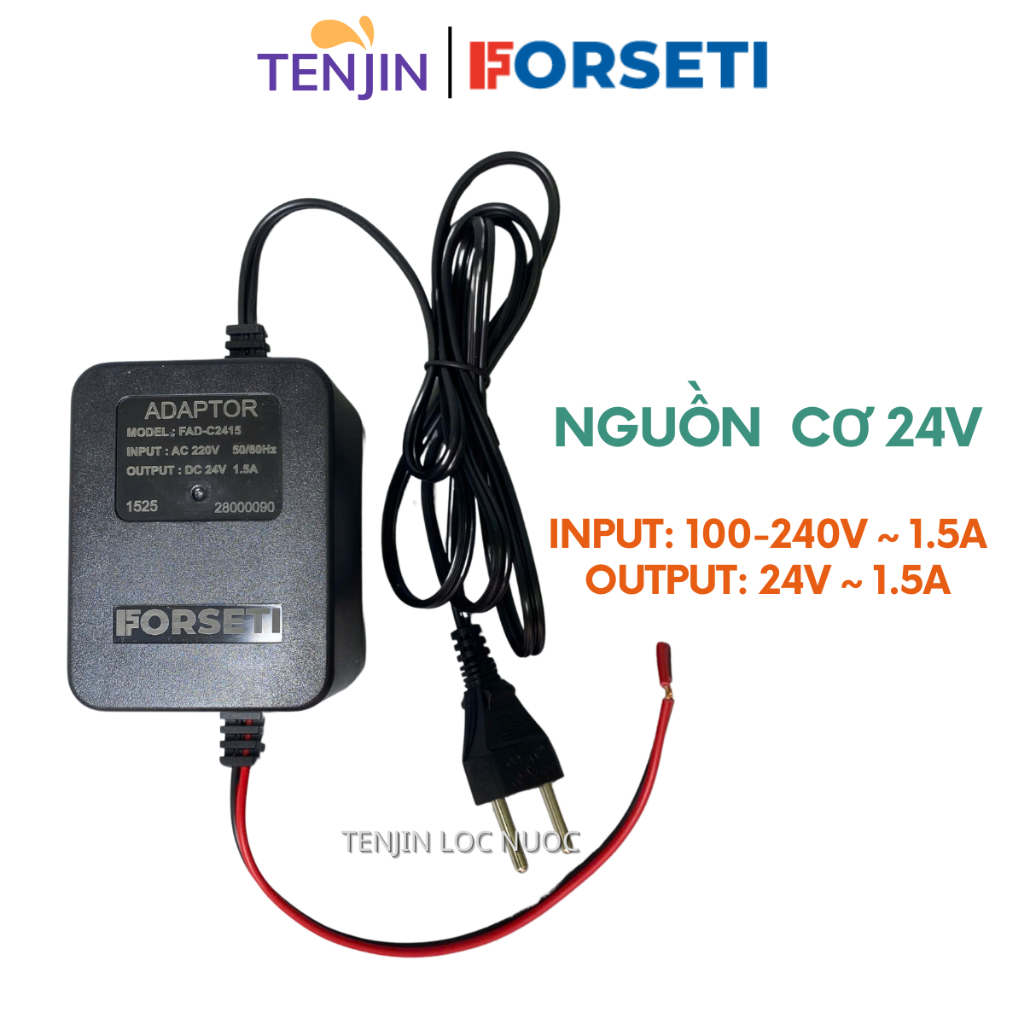 Nguồn Cơ, Adapter Chuyển Nguồn 220V Sang 24V 1.5A Thương Hiệu Forseti Bảo Hành 6 Tháng