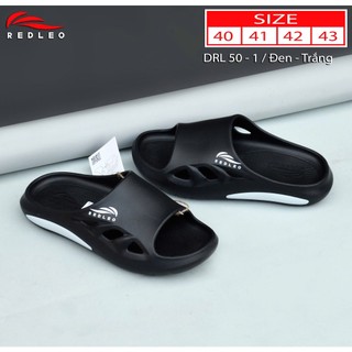(Chính hãng) Dép bánh mì REDLEO đúc cao su EVA, dép nam quai ngang êm mềm nhẹ chống nước, hottrend hiện nay, mã DRL-50