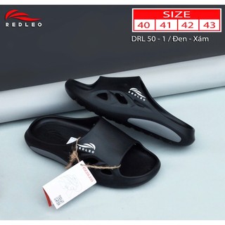 (Chính hãng) Dép bánh mì REDLEO đúc cao su EVA, dép nam quai ngang êm mềm nhẹ chống nước, hottrend hiện nay, mã DRL-50