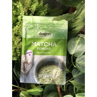Bột trà xanh Matcha hạng A hữu cơ Dragon Superfoods/ Diet-food 100g