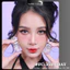Lens mắt FC-350 Gray màu xám đục có viền tự nhiên, size nhỏ - thương hiệu LUNA EYES