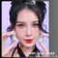 Lens mắt FC-350 Gray màu xám đục có viền tự nhiên, size nhỏ - thương hiệu LUNA EYES