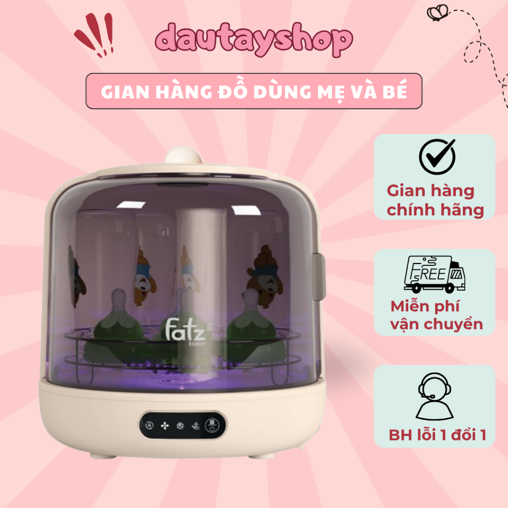 Máy úp bình sữa, tiệt trùng UVC, sấy khô và bảo quản Fatz baby Tidy 2 Công suất: 150W