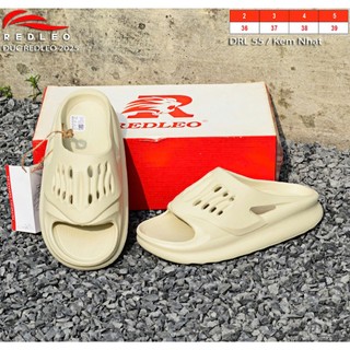 (Tặng charm) Dép bánh mì nữ REDLEO_DRL55, dép quai ngang nữ có lỗ thoáng khí, dép đúc cao su EVA êm mềm nhẹ chống nước