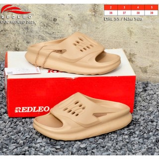 (Tặng charm) Dép bánh mì nữ REDLEO_DRL55, dép quai ngang nữ có lỗ thoáng khí, dép đúc cao su EVA êm mềm nhẹ chống nước
