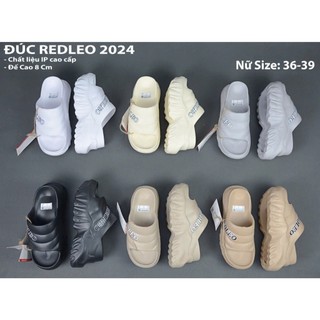 (CHÍNH HÃNG) Dép REDLEO quai ngang đế xuồng nữ siêu hot cao 8cm, đúc cao su EVA chống nước chống trơn, hottrend hiện nay
