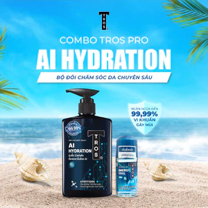 Combo TROS AI Hydration & Energy Cool – Sữa Tắm Dưỡng Ẩm Sâu & Lăn Khử Mùi Mát Lạnh Kéo Dài