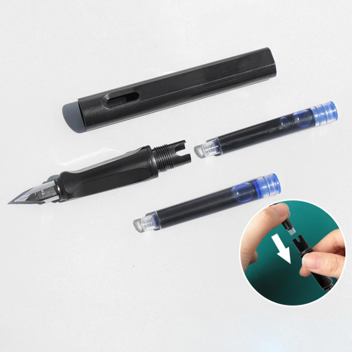 Combo 10 Ống Mực 3.4mm Màu Đen Dùng Cho Bút Máy