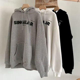 Áo hoodie nam nữ, nỉ from rộng Unisex chất nỉ ngoại siêu dày dặn in chữ SINGULAR
