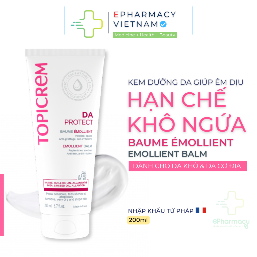 Kem Dưỡng Da TOPICREM DA Emollient Balm Êm Dịu Cho Da Khô & Da Cơ Địa ...