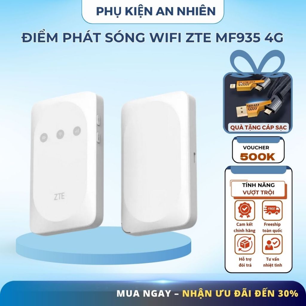 Điểm phát sóng WiFi di động ZTE MF935 4G LTE Cat4 | Shopee Việt Nam