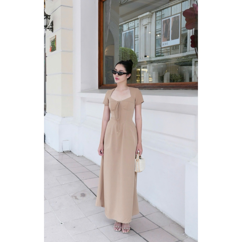 Bella Dress Beige/ Bella Dress Pink/ Bella Dress Black | Đầm cúp ngực có tay be/hồng/đen