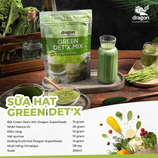 Bột Green Power Mix Dragon Superfoods 200g Bột Hỗn Hợp Xanh Detox Hữu Cơ