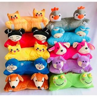 Gối đi xe máy 1 đầu cho bé- gối tựa đầu xe xố xe ga-gối bông 2 đầu găng đầu xe máy