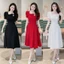 Đầm Nữ THỜI TRANG Mới KÈM HOA 3 CÁNH Có Đá Rời CỰC ĐẸP