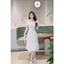 Đầm Nữ THỜI TRANG Mới KÈM HOA 3 CÁNH Có Đá Rời CỰC ĐẸP