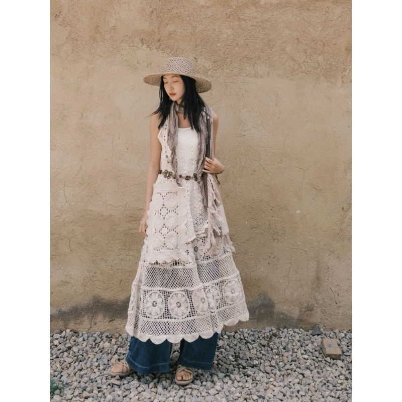 Sét Áo /Chân Váy Style Bohemian Vintage Thời Trang Nữ Du Lịch