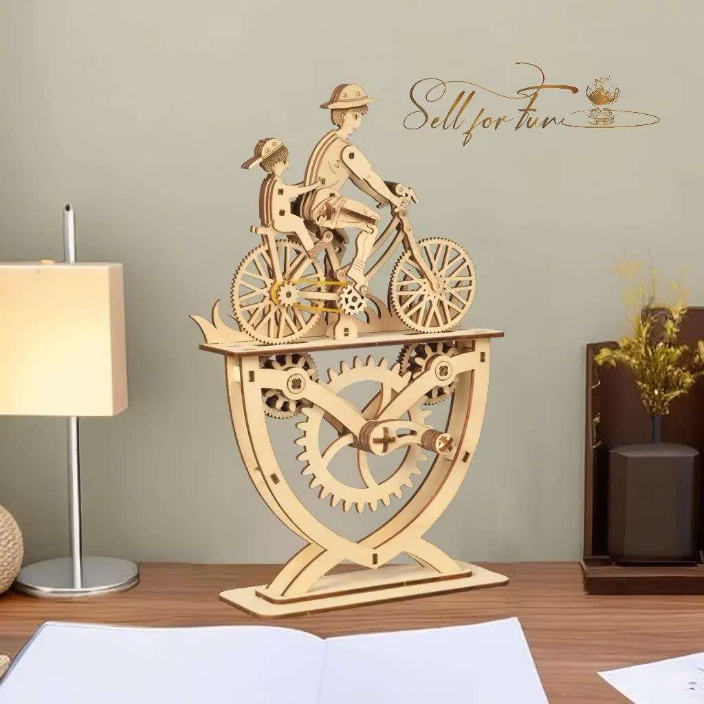 Đồ Chơi Lắp Ráp Mô Hình Gỗ 3D Cha Và Con Trai