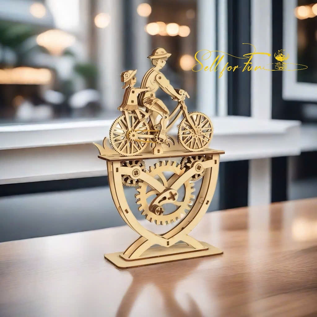 Đồ Chơi Lắp Ráp Mô Hình Gỗ 3D Cha Và Con Gái