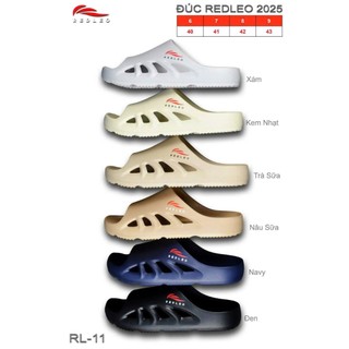 (CHÍNH HÃNG) Dép bánh mì quai ngang REDLEO nam có lỗ thoáng khí, dép đúc cao su EVA , chống nước chống trơn, mã DRL-11