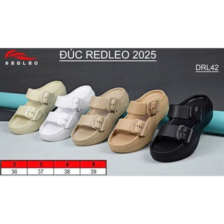 (CHÍNH HÃNG) Dép REDLEO 2 quai ngang đúc cao su EVA, dép nữ cao 6cm êm mềm nhẹ, chống nước chống trơn mã DRL-42