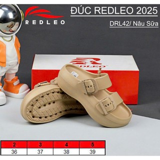 (CHÍNH HÃNG) Dép REDLEO 2 quai ngang đúc cao su EVA, dép nữ cao 6cm êm mềm nhẹ, chống nước chống trơn mã DRL-42