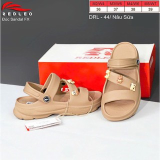 (CHÍNH HÃNG) Dép quai hậu sandal REDLEO nữ đúc cao su EVA êm mềm nhẹ, chống nước chống trơn, (TẶNG KÈM SẴN CHARM 3D)