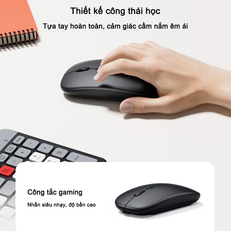 Bộ Bàn Phím Chuột Không Dây Acer OKR 215 - 2.4GHz + Bluetooth - Giảm Chống ồn | BigBuy360 - bigbuy360.vn