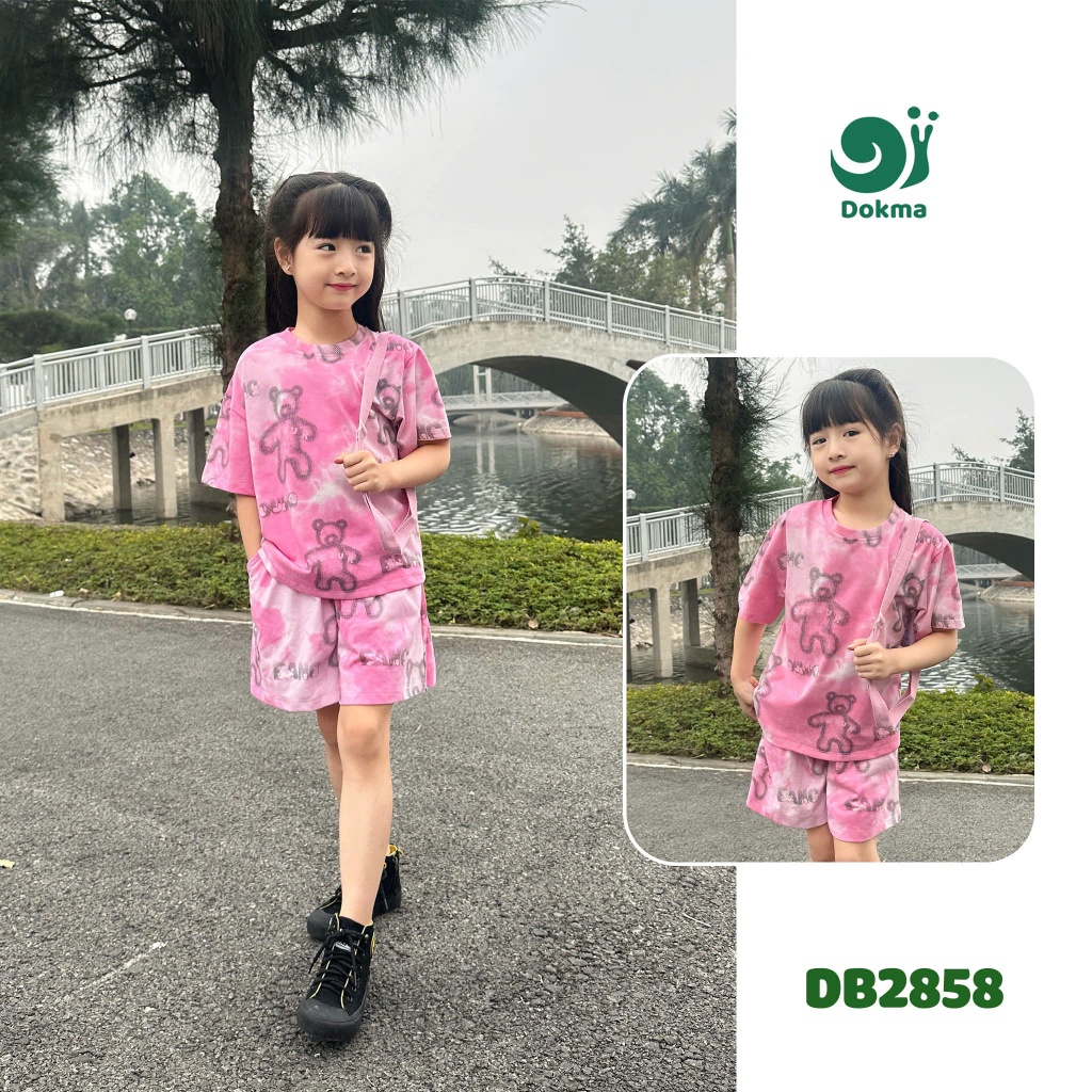 (13-25kg, 3-7Y) Bộ Cộc Tay Bé Gái Dokma DB2255 DB2638 DB2657 DB2812 DB2858 DB3016