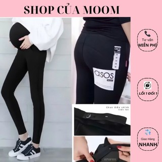 Quần legging bầu nâng vòng 3 (S-2XL) Có chun chỉnh bụng (Q.Nâng Mông)