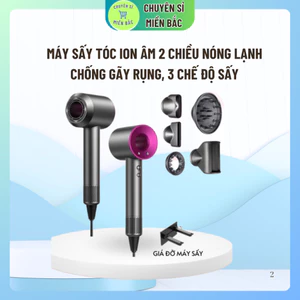 Máy Sấy Tóc ION Âm 2 Chiều Nóng Lạnh Công Suất 2200W, Nóng Lạnh2 Chiều Chăm Sóc Tóc, Bảo Hành 12 Tháng