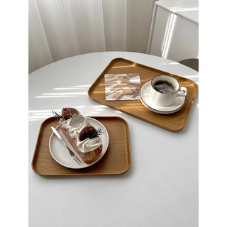 Khay nhựa vân gỗ decor quán cafe nhà hàng, khay nhựa vân gỗ đựng đồ ăn, trang trí chụp ảnh