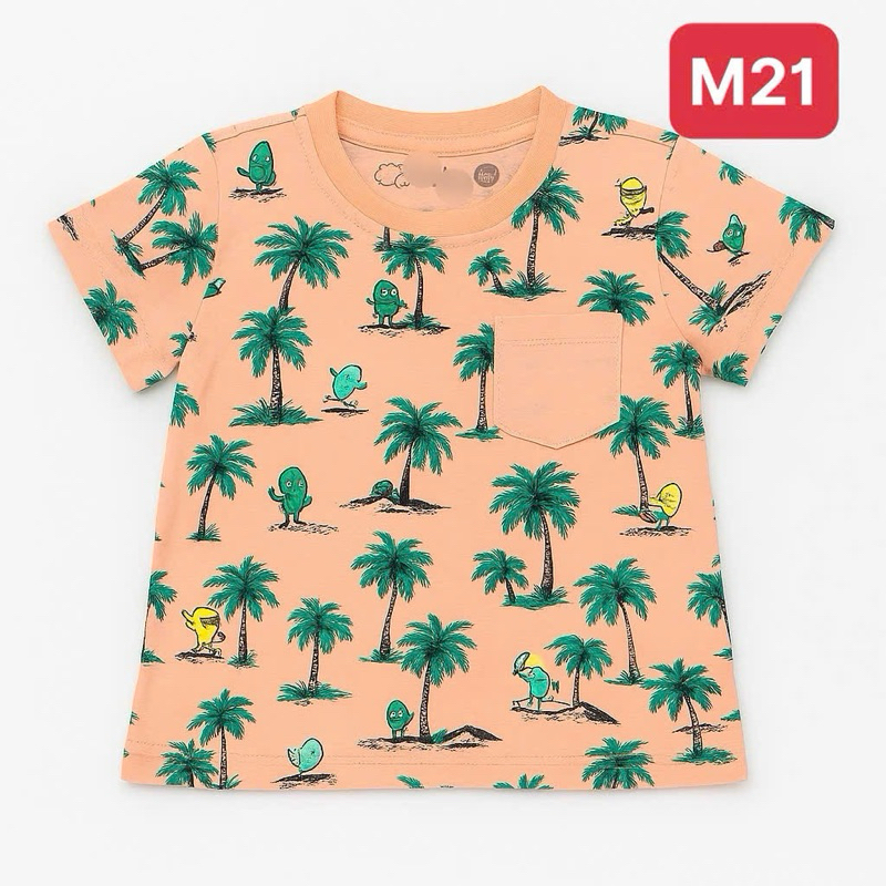Áo Thun Bé Trai Bé Gái Xuất Dư Xịn F0910 Cotton Co Giãn Thoáng Mát 6-36M