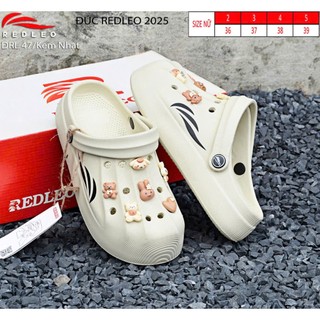 (CHÍNH HÃNG) Dép sục nam nữ REDLEO_DRL_47 đúc cao su EVA, (Tặng kèm sẵn Sticker 3D)êm mềm nhẹ bền, không thấm nước