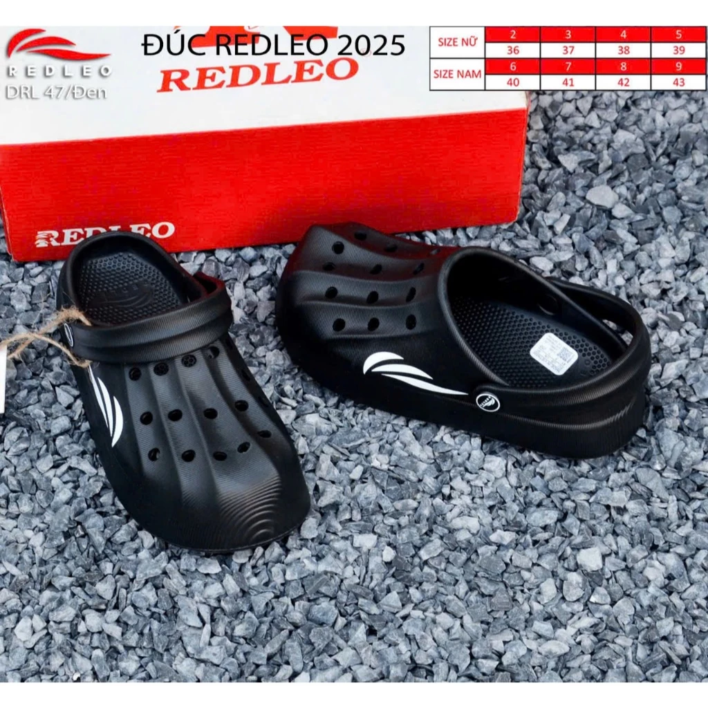 Dép sục nam nữ REDLEO DRL-47 đúc khối IP êm nhẹ