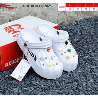 (CHÍNH HÃNG) Dép sục nam nữ REDLEO_DRL_47 đúc cao su EVA, (Tặng kèm sẵn Sticker 3D)êm mềm nhẹ bền, không thấm nước