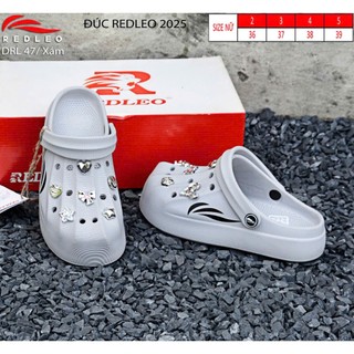 (CHÍNH HÃNG) Dép sục nam nữ REDLEO_DRL_47 đúc cao su EVA, (Tặng kèm sẵn Sticker 3D)êm mềm nhẹ bền, không thấm nước