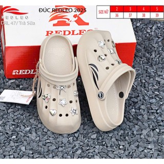 (CHÍNH HÃNG) Dép sục nam nữ REDLEO_DRL_47 đúc cao su EVA, (Tặng kèm sẵn Sticker 3D)êm mềm nhẹ bền, không thấm nước