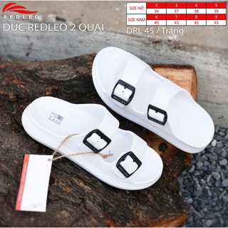(CHÍNH HÃNG) Dép REDLEO 2 quai ngang nam nữ dễ dàng điều chỉnh, dép đúc cao su EVA êm mềm nhẹ chống nước chống trơn