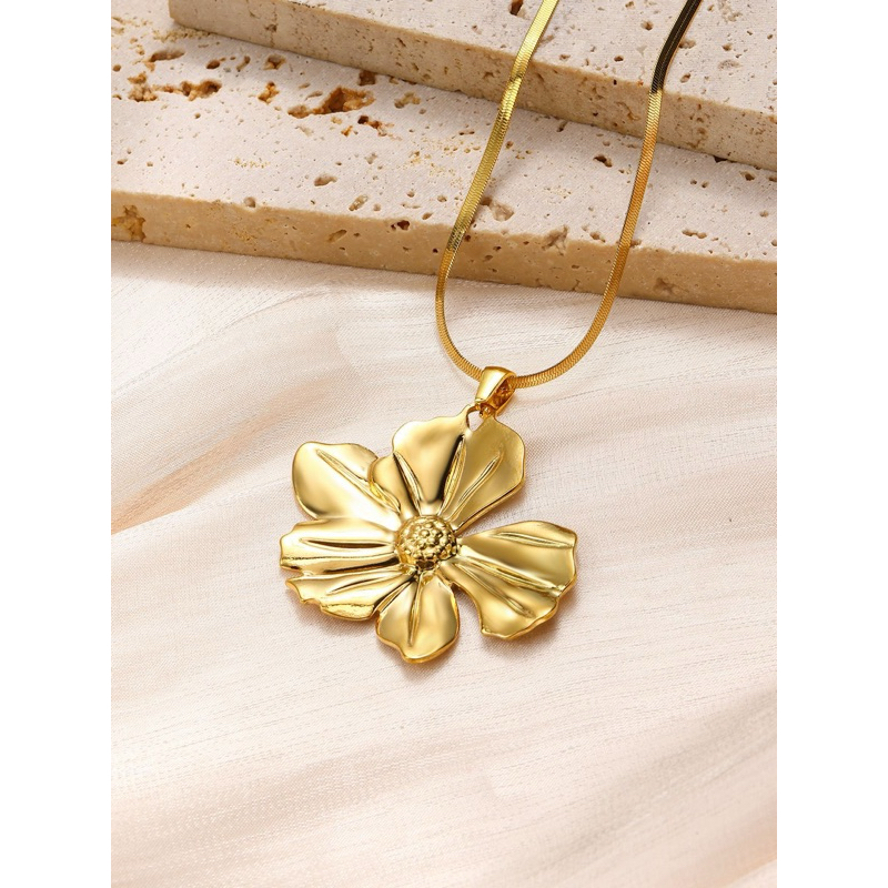 Dây chuyền vàng 18K QUEMEO JUSI Vòng cổ thời trang sang Âu Mỹ quà tặng ngày lễ